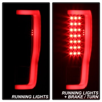 Picture of xTune 17-18 Ford F-250 Super Duty Excl LED Models LED Tail Lights - Black ALT-ON-FS17-LBLED-BK