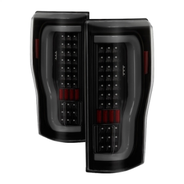 Picture of xTune 17-18 Ford F-250 Super Duty Excl LED Models LED Tail Lights-Blk Smk ALT-ON-FS17-LBLED-BSM