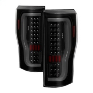 Picture of xTune 17-18 Ford F-250 Super Duty Excl LED Models LED Tail Lights-Blk Smk ALT-ON-FS17-LBLED-BSM