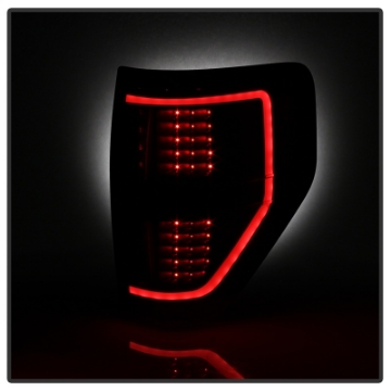 Picture of xTune 09-14 Ford F-150 Light Bar LED Tail Lights - Black Smoke ALT-JH-FF15009-LBLED-BSM