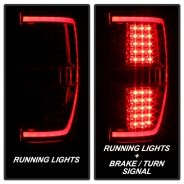 Picture of xTune 09-14 Ford F-150 Light Bar LED Tail Lights - Red Clear ALT-JH-FF15009-LBLED-RC