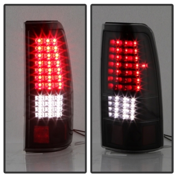 Picture of xTune 03-06 Chevrolet Silverado 1500 LED Tail Lights - Black Smoke ALT-JH-CSIL03-LED-BSM