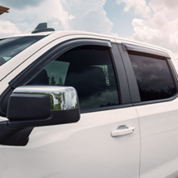 Picture of EGR 2019 Chevy 1500 Double Cab Tape-On Window Visors - Set of 4 Dark Smoke