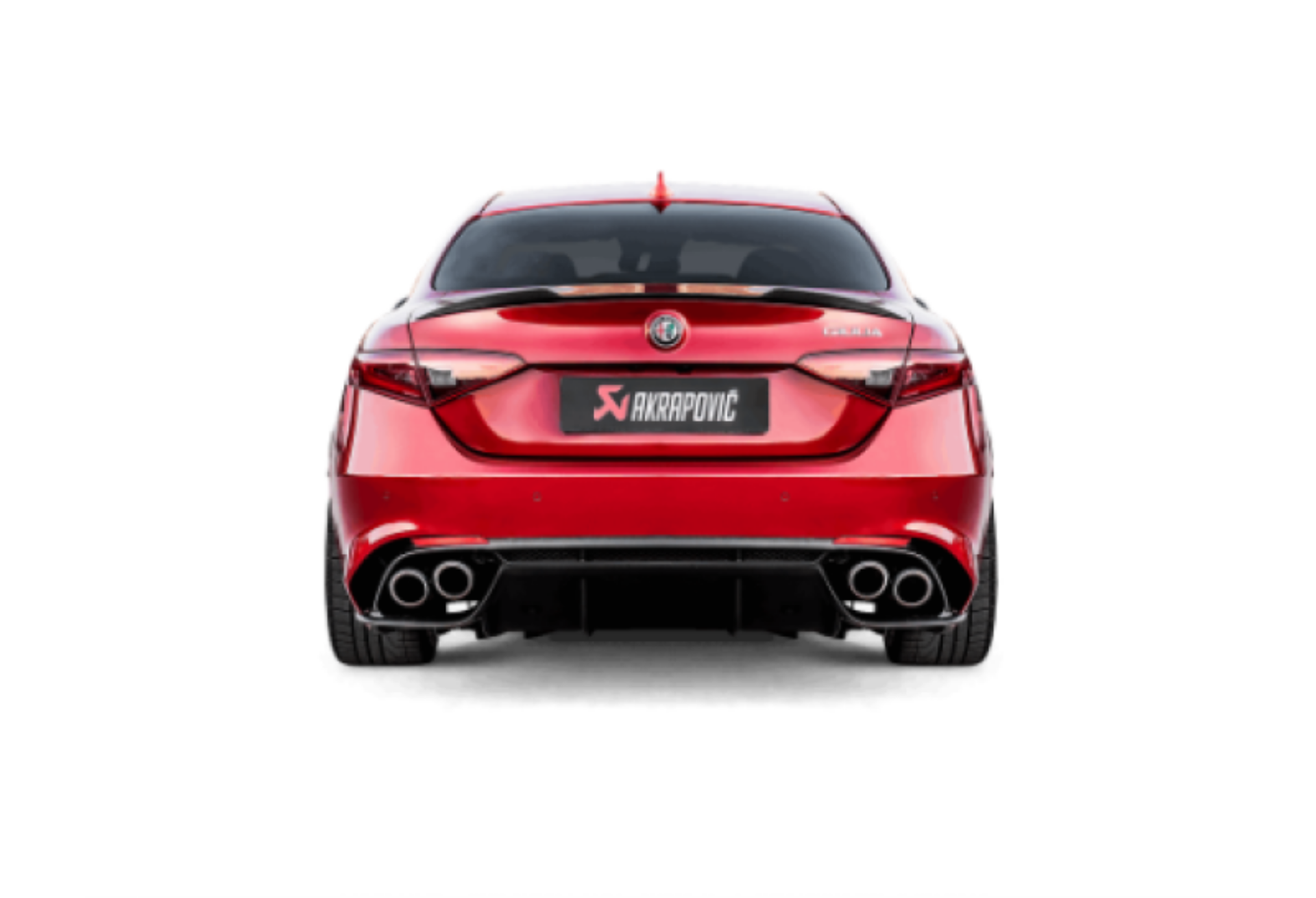 Picture of Akrapovic 17-19 Alfa Romeo Giulia Quadrifoglio Evolution Line Cat Back Titanium