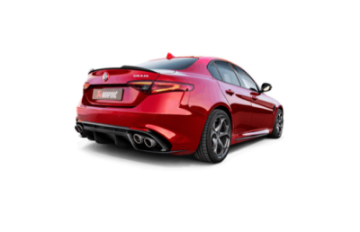 Picture of Akrapovic 17-19 Alfa Romeo Giulia Quadrifoglio Evolution Line Cat Back Titanium