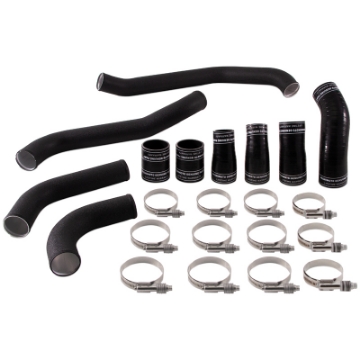 Picture of Mishimoto 2017+ Ford F150 3-5L EcoBoost Hot-Side Intercooler Pipe Kit - Wrinkle Black