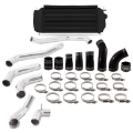 Picture of Mishimoto 2017+ Ford F150 3-5L EcoBoost Performance Intercooler Kit - Black Cooler Polished Pipes
