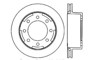 Picture of StopTech 03-06-08-09 Chevy Avalanche 2500 - 04-09 Silverado 3500 4WD-06-09 2WD Single Rear Wheel