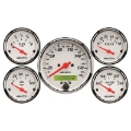Picture of Autometer Arctic White 5 Pc Kit Box w- Elec KMH Speedo, Elec Oil Press, Water Temp, Volt, Fuel Level