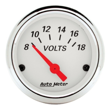 Picture of Autometer Arctic White 5 Pc Kit Box w- Elec KMH Speedo, Elec Oil Press, Water Temp, Volt, Fuel Level