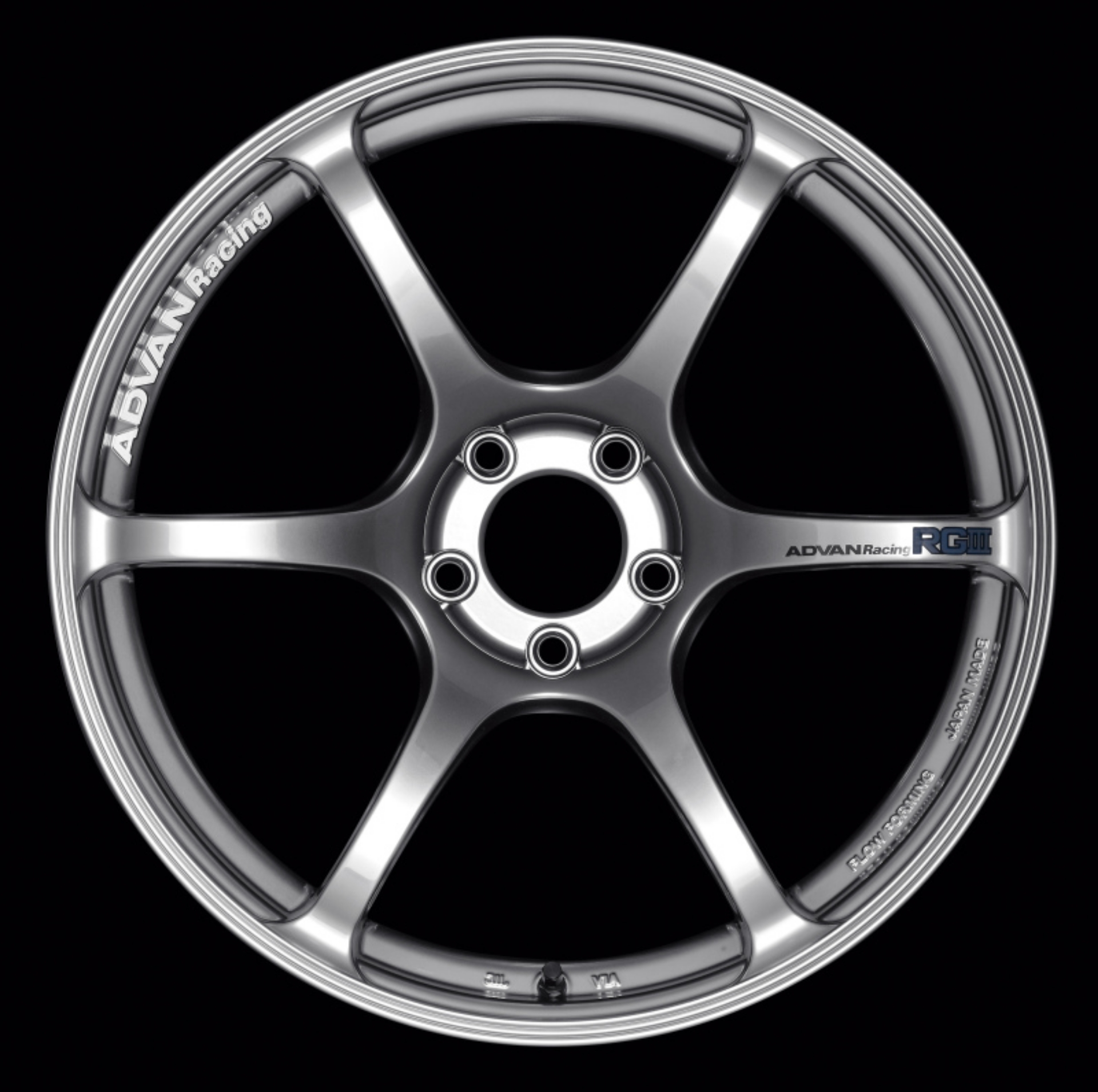Picture of Advan RGIII 18x10-0 +35 5-114-3 Racing Hyper Black Wheel