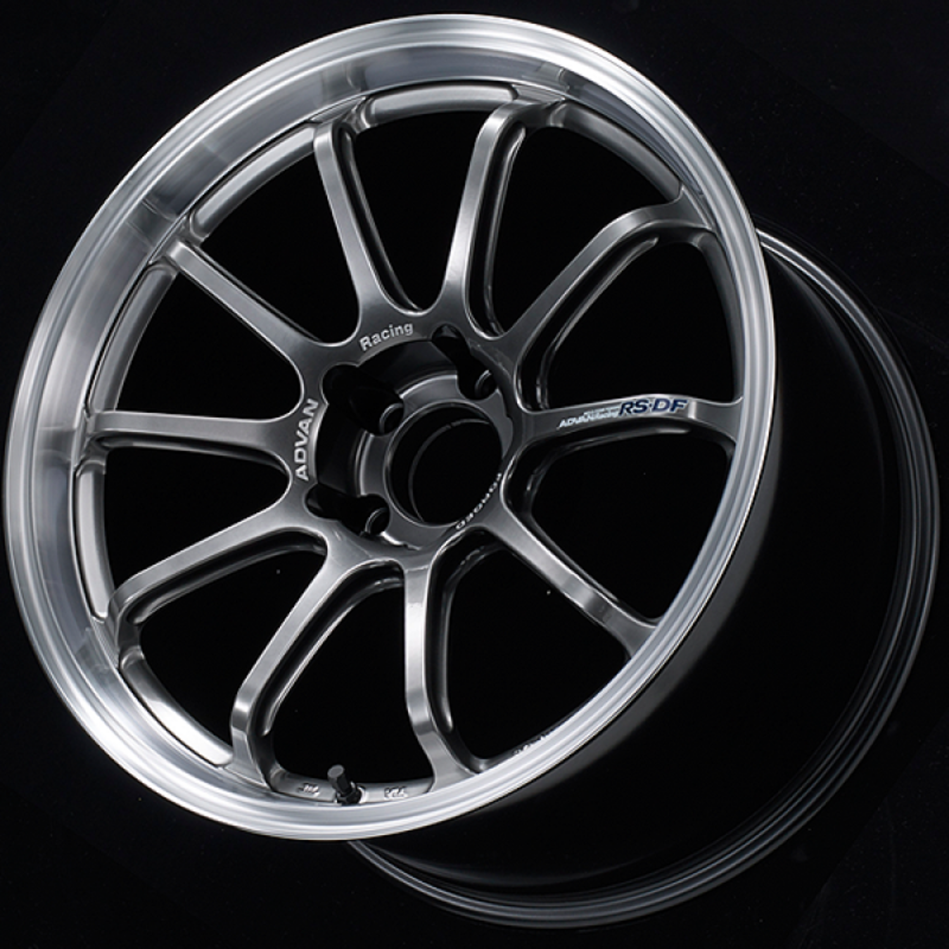 Picture of Advan RS-DF Progressive 19x9-0 +25 5-114-3 Machining & Racing Hyper Black Wheel