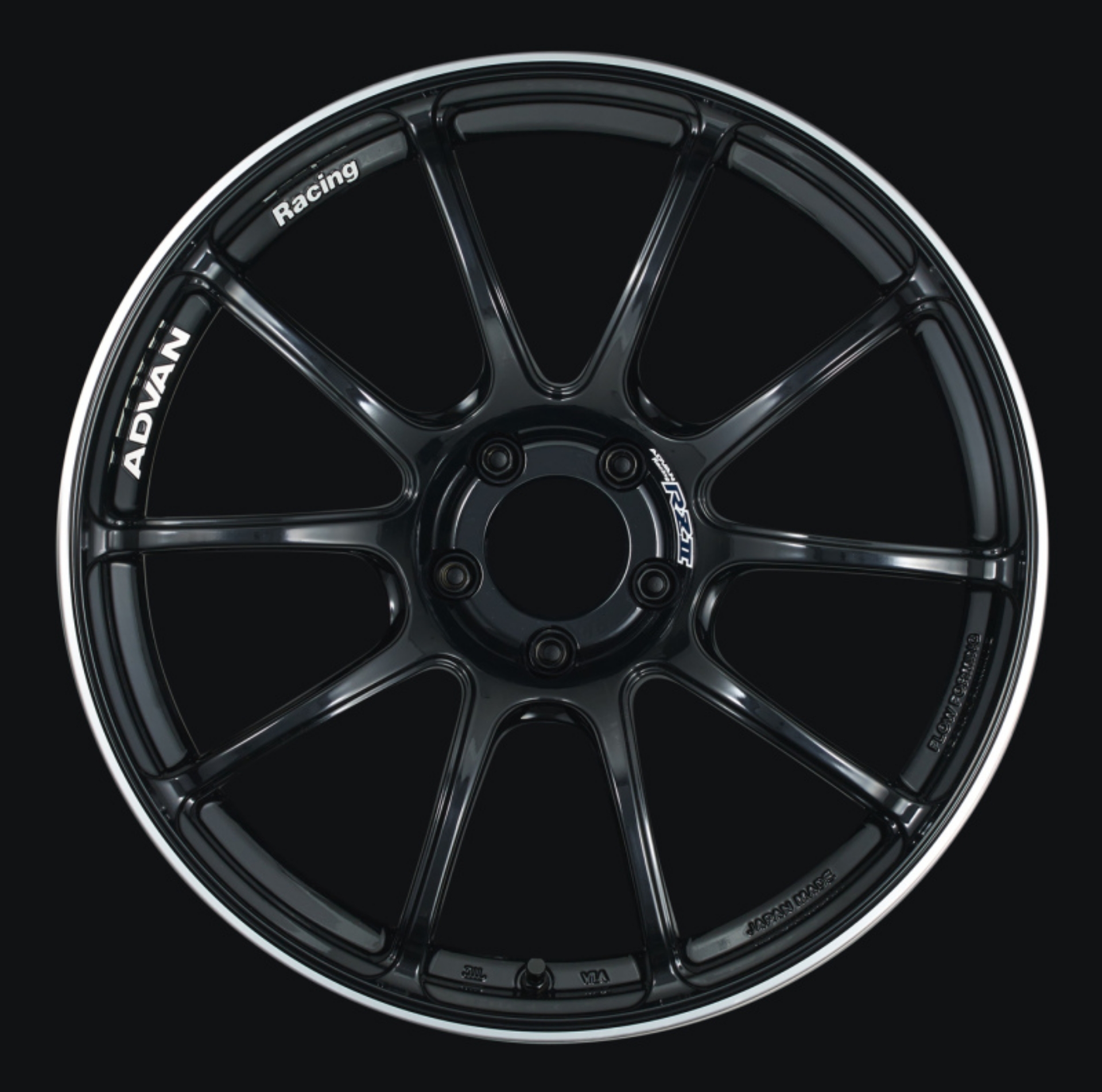 Picture of Advan RZII 19x9-5 +35 5x120 Racing Gloss Black Wheel