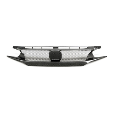 Picture of Seibon 17-18 Honda Civic Type R CV-Style Carbon Fiber Front Grill
