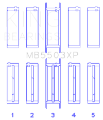 Picture of King Engine Bearings Ford V8 351ci 5-8L 16v Cleveland Crankshaft Main Bearing Set Set of 5