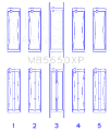 Picture of King Engine Bearings Ford 370-429-460 16V OHV Size -001 Crankshaft Main Bearing Set