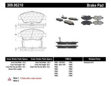 Picture of StopTech Performance 02-06 Acura RSX Type S - 93-95 Civic Coupe - 04-05 Civic Si - 93-97 Civic Del