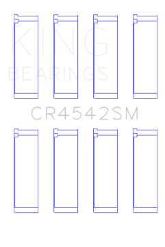 Picture of King Honda K-Series Except A3 16v 2-0L-2-3L-2-4L Connecting Rod Bearing Set Set of 4