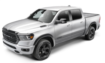 Picture of Bushwacker 19-22 Ram 1500 Excl- Rebel-TRX 76-3 & 67-4in Bed OE Style Flares 4pc Set - Blk - Smooth