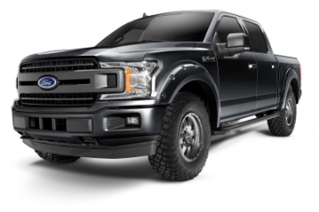 Picture of Bushwacker 18-19 Ford F-150 Pocket Style Flares 4 pc - Shadow Black