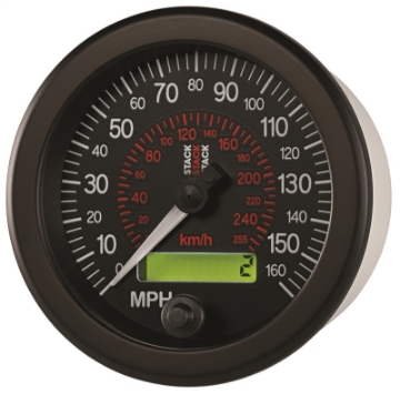 Picture of Autometer Stack Instruments 88MM 0-160 MPH - 260 KM-H Programmable Speedometer - Black