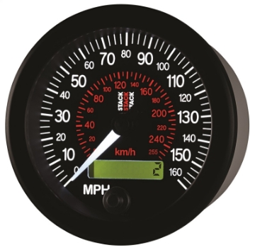 Picture of Autometer Stack Instruments 88MM 0-160 MPH - 260 KM-H Programmable Speedometer - Black