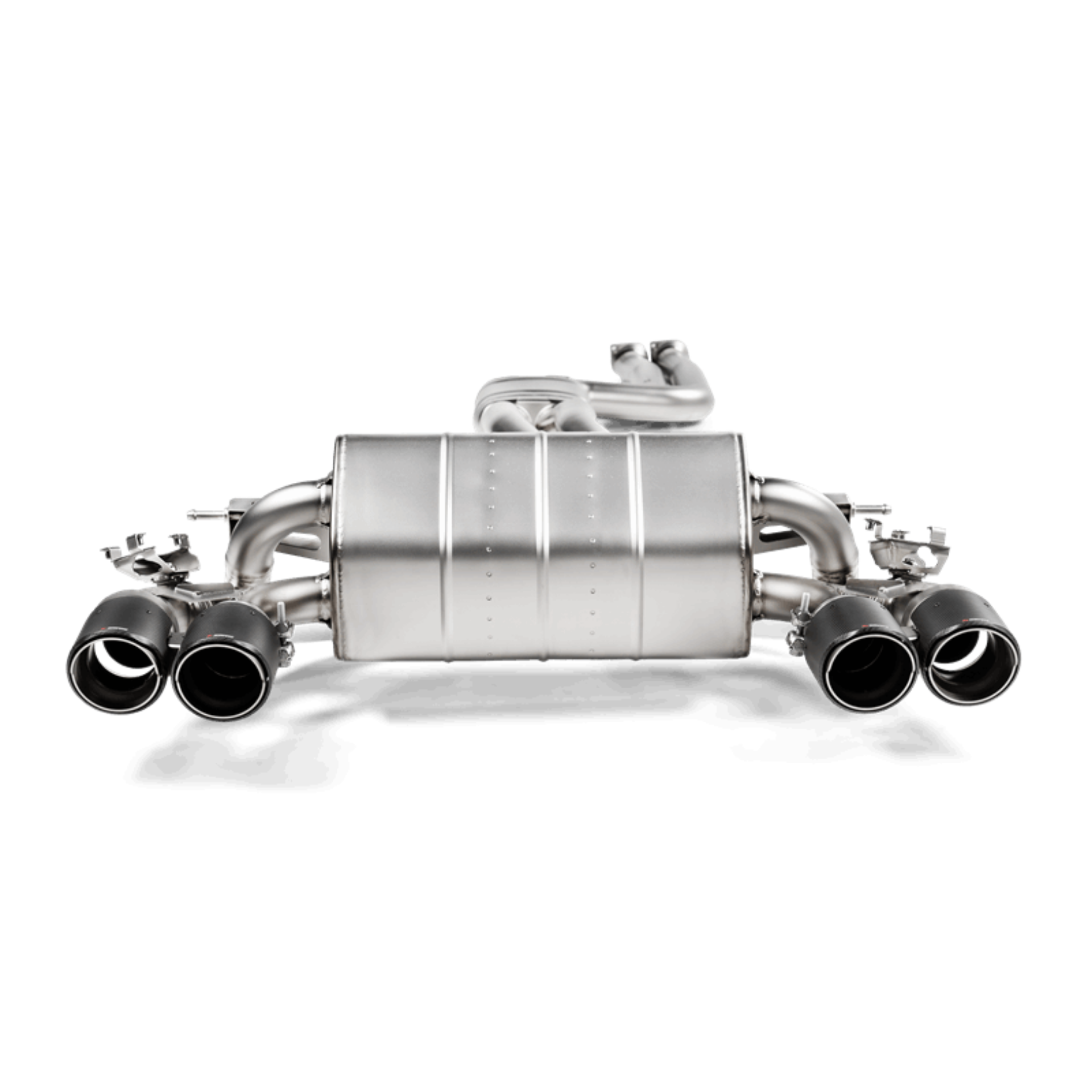 Picture of Akrapovic 2018+ BMW M2 Competition-M2 CS F87N Slip-On Line Titanium w-Carbon Fiber Tips