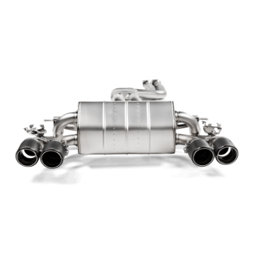 Picture of Akrapovic 2018+ BMW M2 Competition-M2 CS F87N Slip-On Line Titanium w-Carbon Fiber Tips
