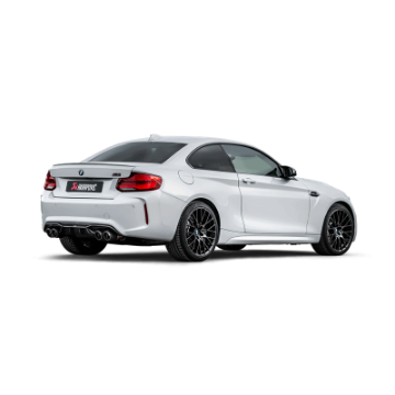 Picture of Akrapovic 2018+ BMW M2 Competition-M2 CS F87N Slip-On Line Titanium w-Carbon Fiber Tips