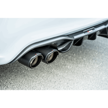 Picture of Akrapovic 2018+ BMW M2 Competition-M2 CS F87N Slip-On Line Titanium w-Carbon Fiber Tips