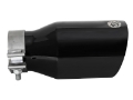 Picture of aFe MACH Force-Xp Univ 304 SS Double-Wall Clamp-On Exhaust Tip - Black - 3in Inlet - 4-5in Outlet