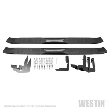 Picture of Westin 2019 Ram 1500 Crew Cab Excl- 2019 Ram 1500 Classic PRO TRAXX 5 Oval Nerf Step Bars - Black