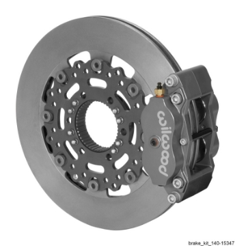 Picture of Wilwood Billet Narrow Dynalite Radial Mount Rear Inboard Sprint Kit 12-19in Plain Face Iron Rotor