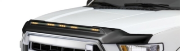 Picture of AVS 2019 Dodge Ram 1500 Aeroskin Low Profile Hood Shield w- Lights - Black