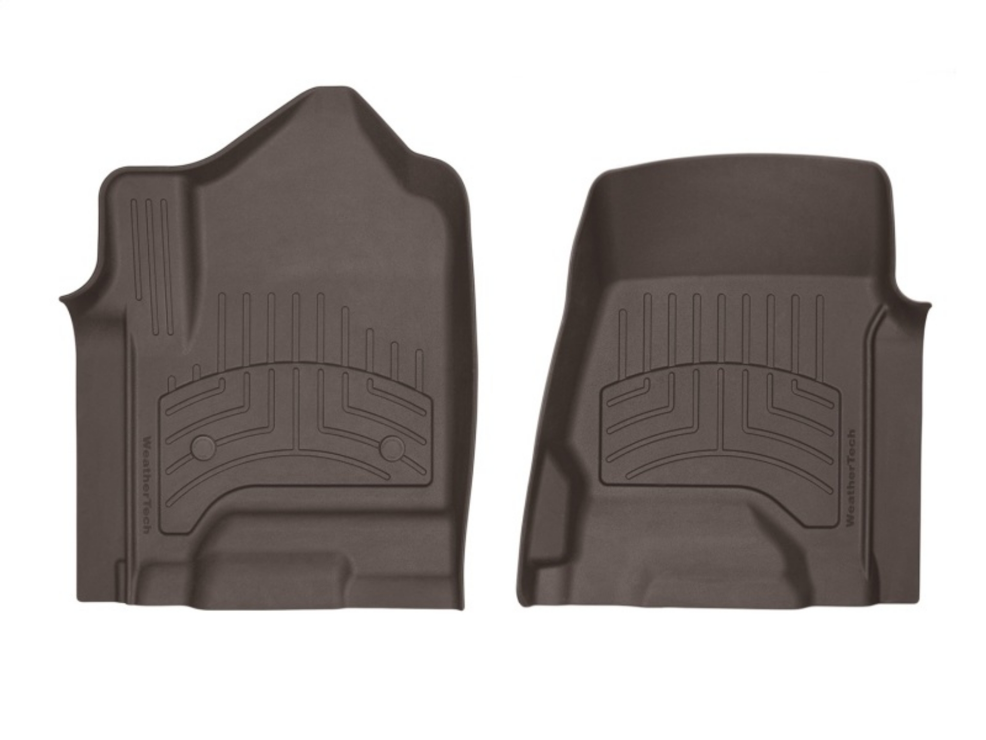 Picture of WeatherTech 15-19 GMC Yukon - Cadillac Escalade - 15-18 Chevrolet 1500 Front FloorLiner HP - Cocoa