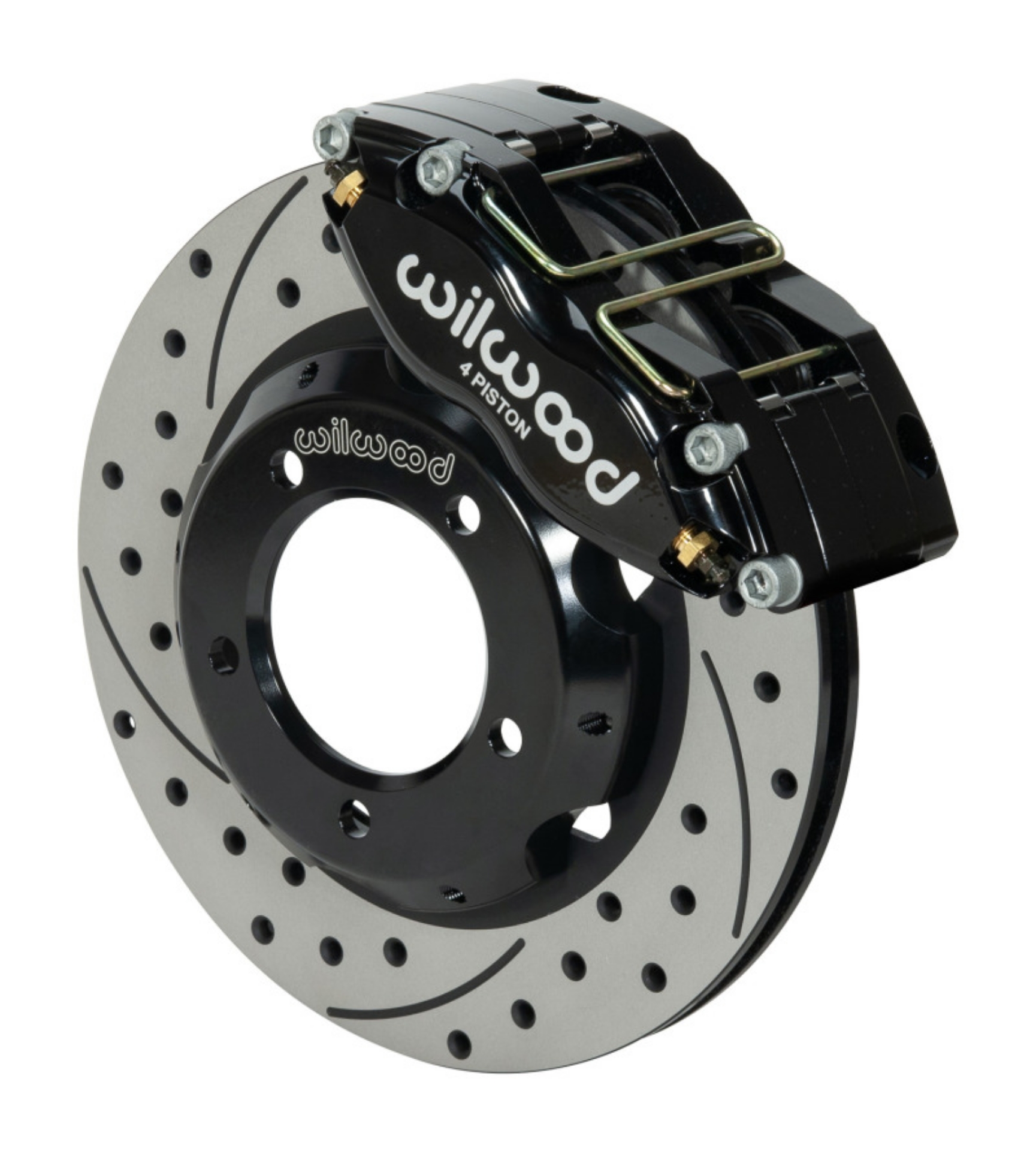 Picture of Wilwood Dynapro Radial Front Kit 11in Drilled & Slotted Black 61-67 Jaguar XKE w- Lines