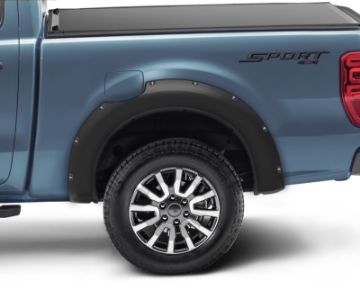 Picture of Bushwacker 2019 Ford Ranger Pocket Style Flares 2pc SuperCab 72in Bed - Black