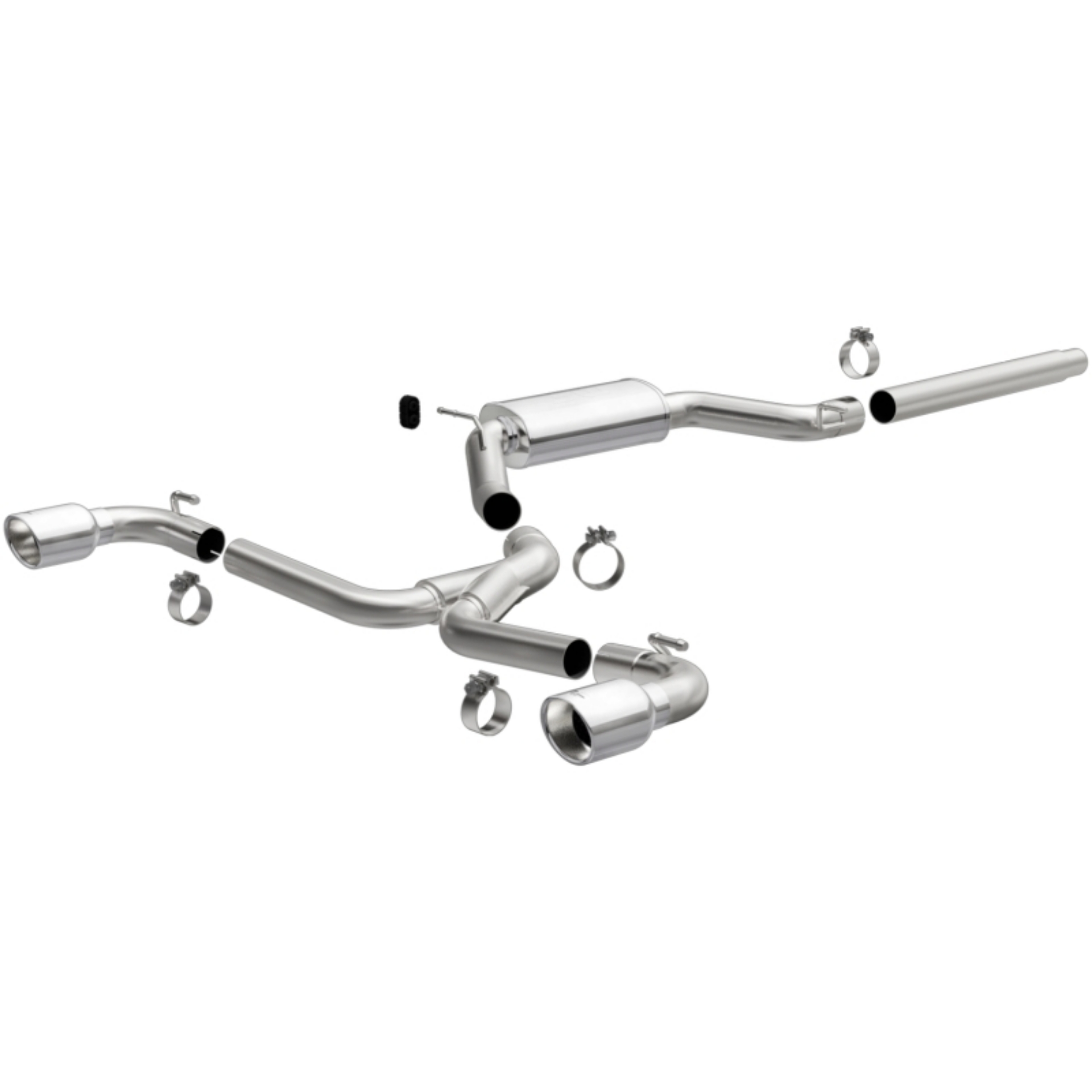 Picture of MagnaFlow 18-19 VW GTI 2-0L 409 SS Polished 3in Touring Series Cat-Back Exhaust