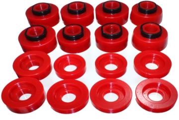Picture of Energy Suspension 08-16 Ford F-250-F-350-F-450-F-550 Super Duty Crew Cab Red Body Mount Set