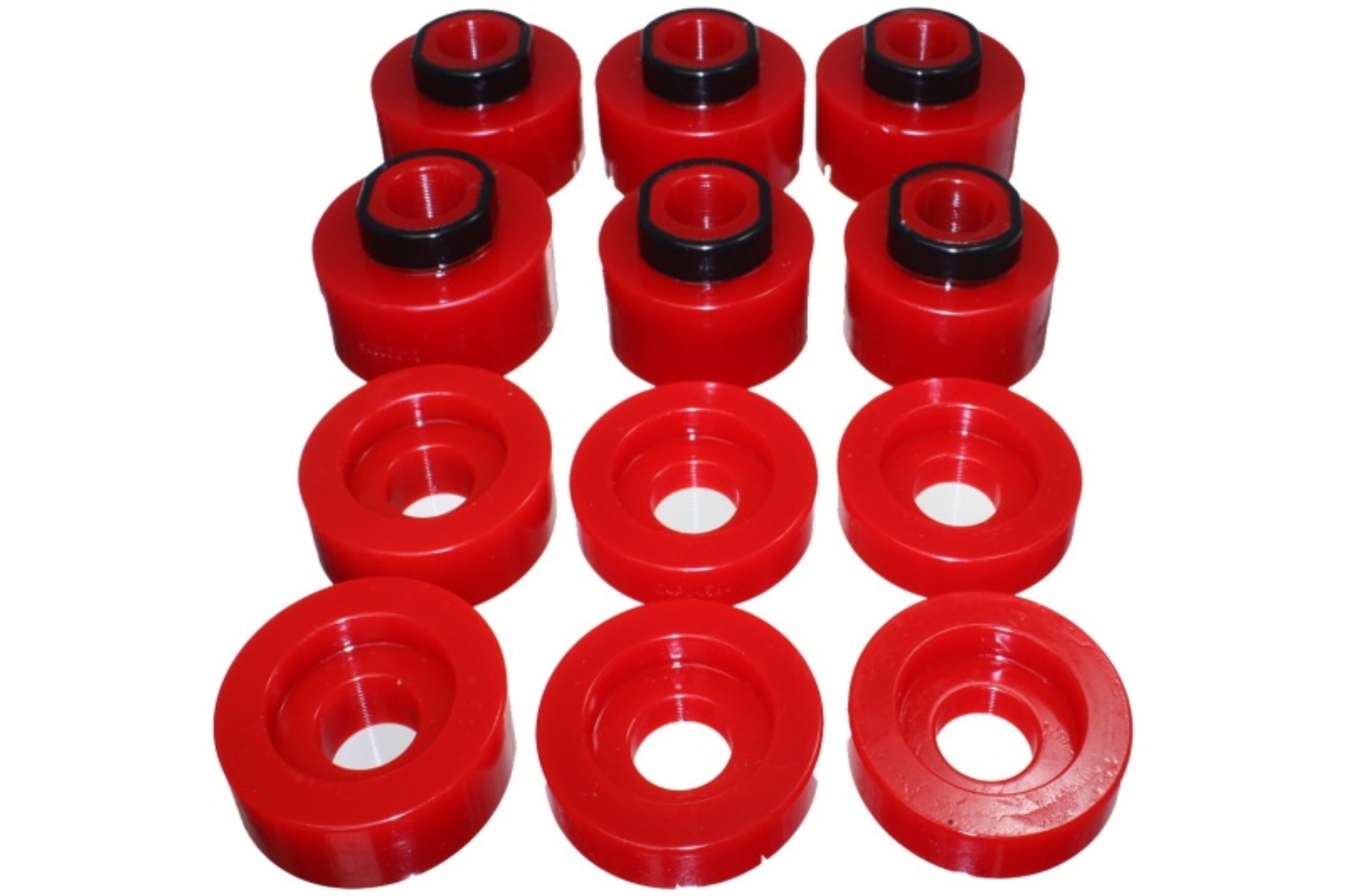 Picture of Energy Suspension 08-16 Ford F-250-F-350-F-450-F-550 Super Duty STD-Super Cab Red Body Mount Set