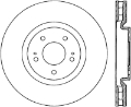 Picture of StopTech 03-06 Mitsubishi Evolution SportStop Cryo Slotted & Drilled Front Right Rotor