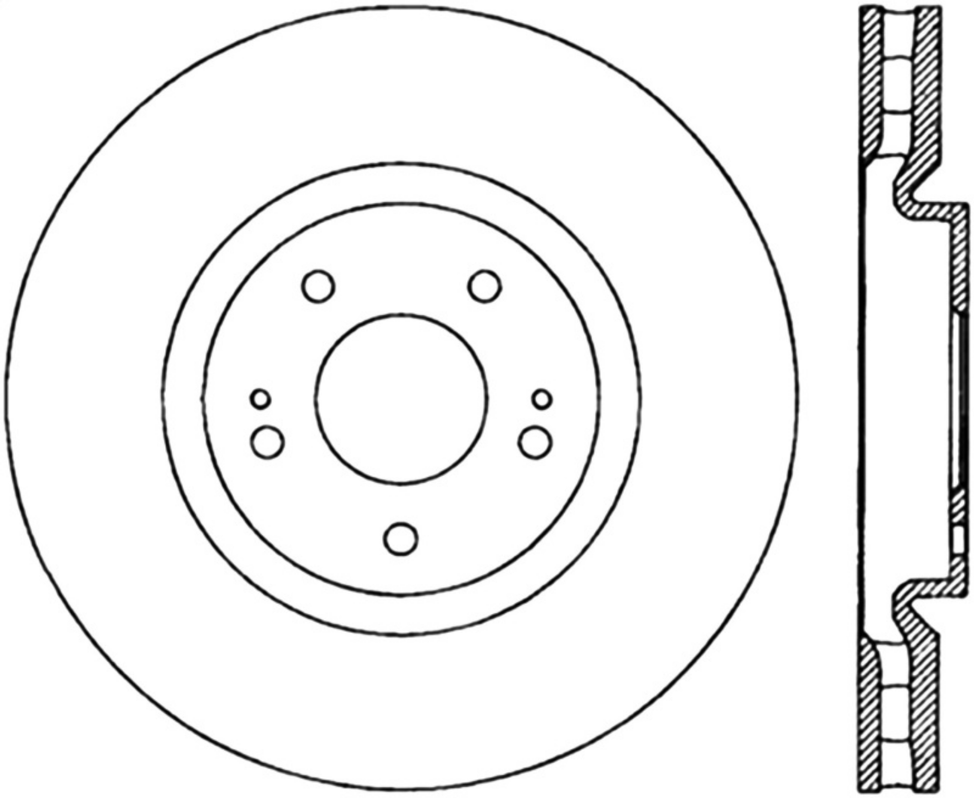 Picture of StopTech 03-06 Mitsubishi Evolution SportStop Cryo Slotted & Drilled Front Right Rotor
