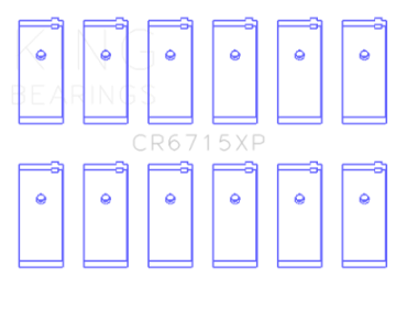 Picture of King Nissan TB42-TB45-TB48 L6 4-2L-4-5L-4-8L Size 0-26mm Tri-Metal Perf Rod Bearing Set