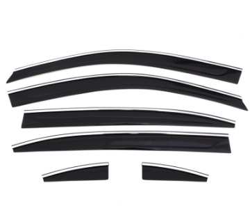 Picture of AVS 2018 Nissan Rogue Ventvisor Low Profile Window Deflectors 4pc - Chrome