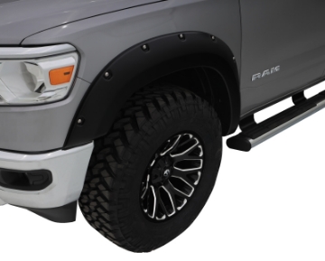 Picture of Bushwacker 19-22 Ram 1500 Excl- Rebel-TRX 76-3 & 67-4in Bed Pocket Style Flares 4pc Set - Black