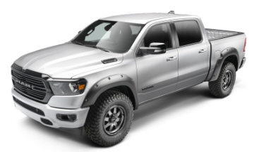 Picture of Bushwacker 19-22 Ram 1500 Excl- Rebel-TRX 76-3 & 67-4in Bed Pocket Style Flares 4pc Set - Black