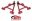 Picture of BMR 79-93 Fox Mustang Lower Non-Adj- A-Arms Coilover Only w- STD- Ball Joint Poly - Red