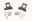 Picture of BMR 93-02 F-Body Front C5 Brake Conversion Caliper Bracket - Black Hammertone