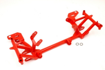 Picture of BMR 98-02 4th Gen F-Body K-Member w- LS1 Motor Mounts and STD- Rack Mounts - Red