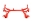 Picture of BMR 93-02 F-Body K-Member w- No Motor Mounts and STD- Rack Mounts - Red